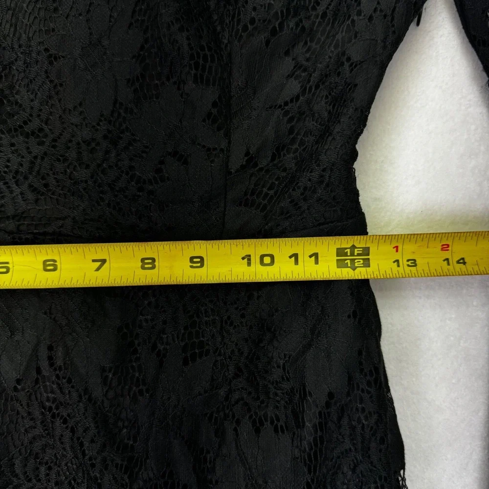 Lulus Lace Party‎ Dress Bell Sleeve Cocktail Little Black Dress S